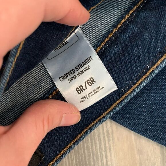 NWOT Express cropped jeans size 6 - Picture 4 of 4